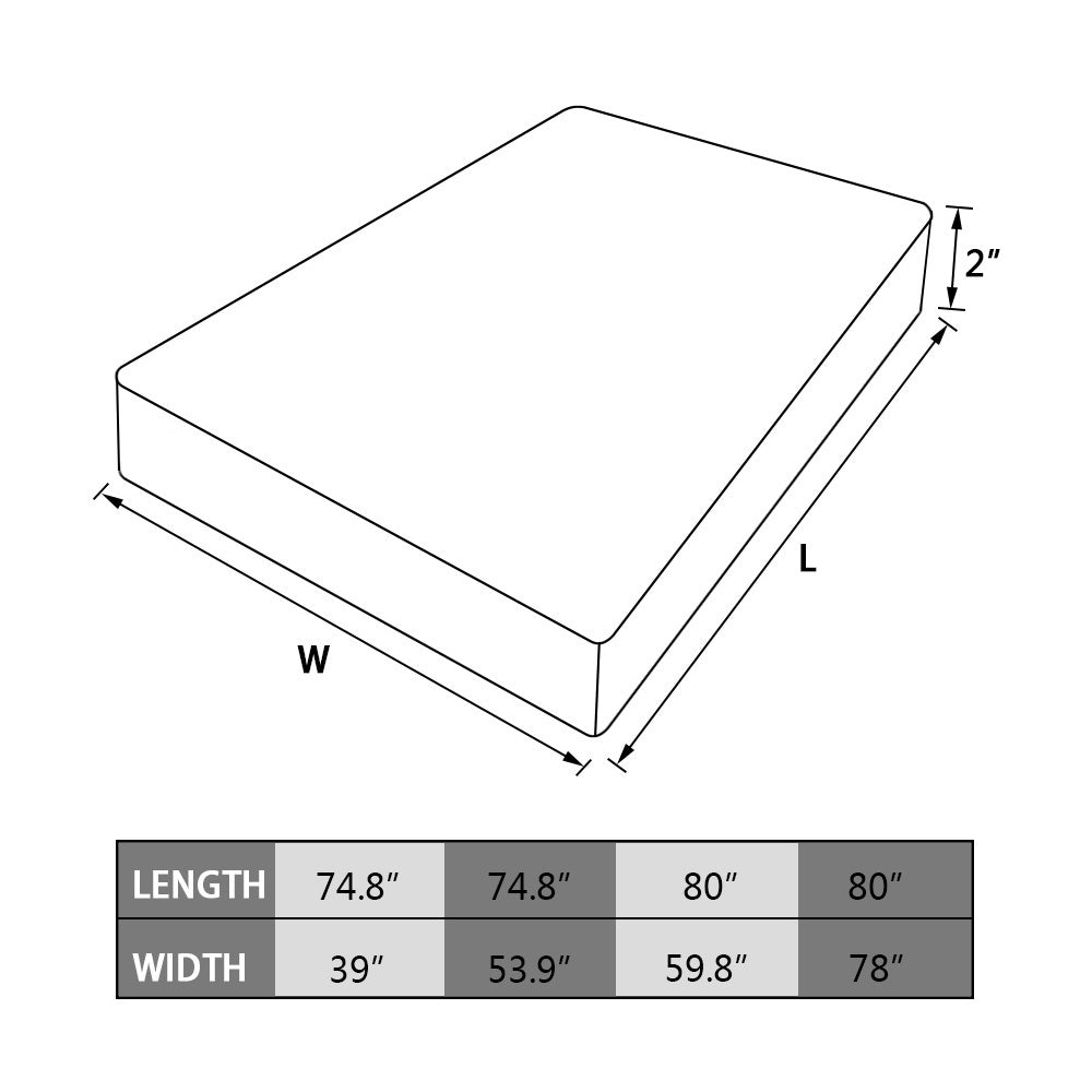 Extra Thick Queen Mattress Topper Pillow Top Mattress Pad Cover-size