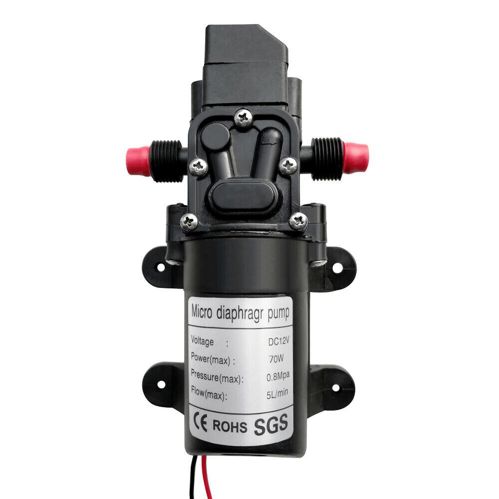 Full Display of 130PSI 12V 70W High Pressure Diaphragm Water Pump