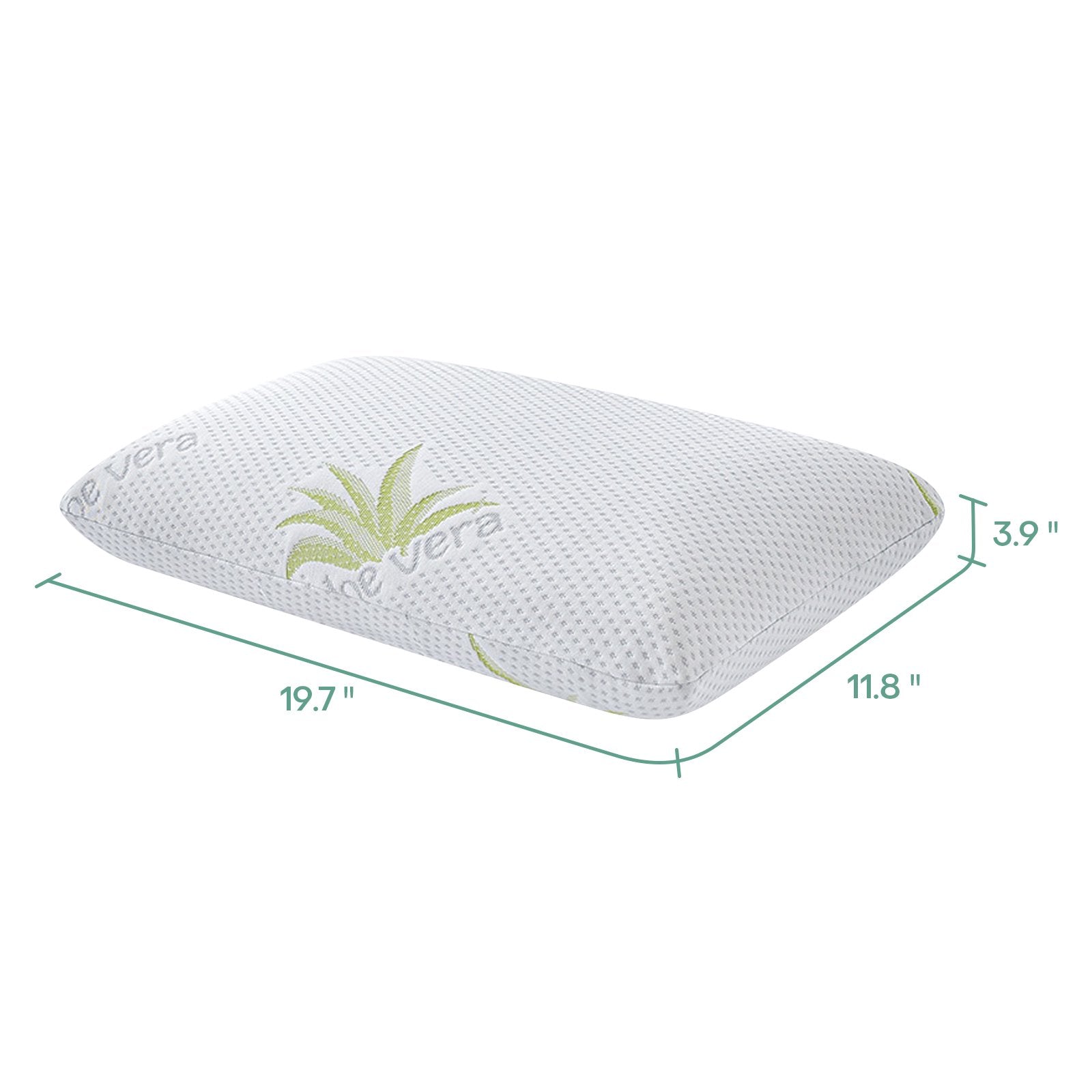 2Pcs Premium Bed Pillows Memory Foam Filling