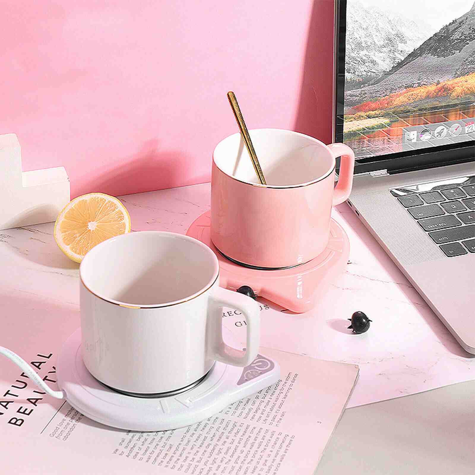 Display of Coffee Tea Cup Heater Mug Pad