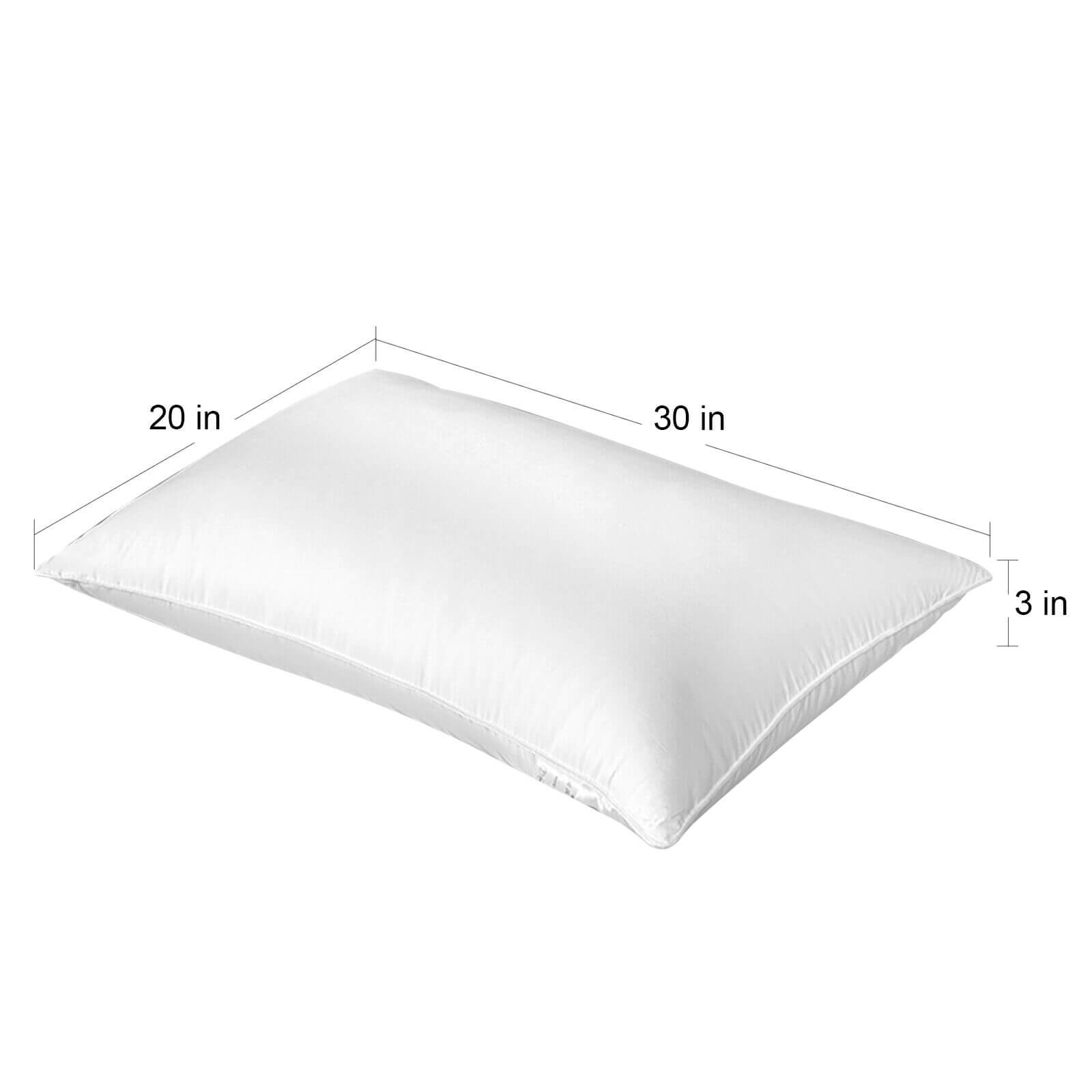 Luxury Goose Down Pillow Queen Size Soft Support Feather Bed Sleeping Pillow