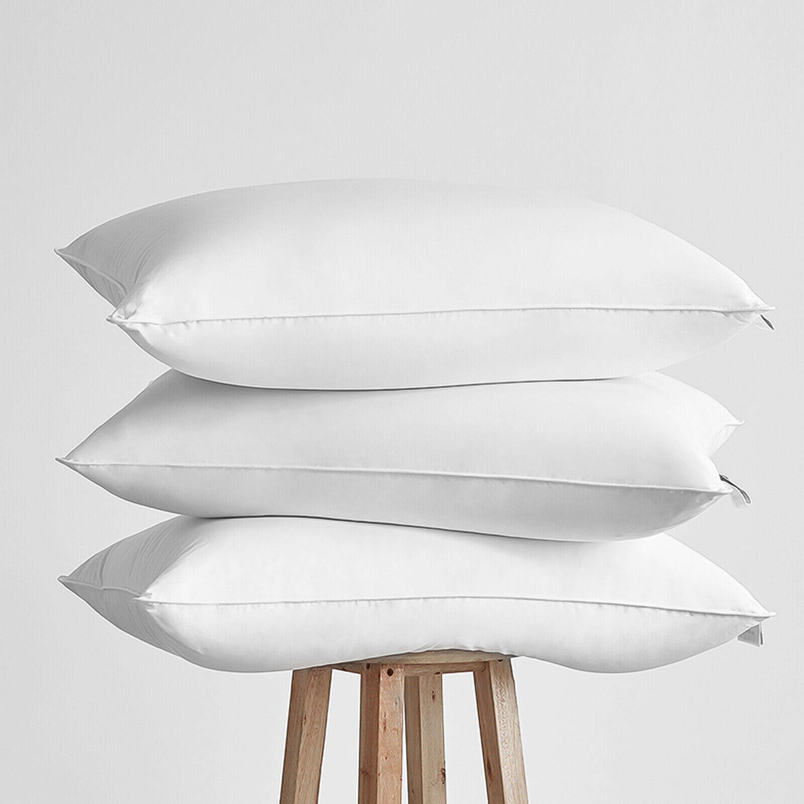 Luxury Goose Down Pillow Queen Size Soft Support Feather Bed Sleeping Pillow