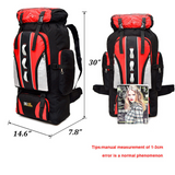 Load image into Gallery viewer, 80L/100L Outdoor Hiking Backpack Camping Waterproof Shoulder Travel Bag