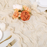 Load image into Gallery viewer, Osunnus Boho Cheesecloth Table Runner Gauze Tablecloth, 35.5 x 120 Inches (10FT Long)