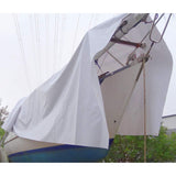 Load image into Gallery viewer, 6 x 10ft White Waterproof Poly Tarp 12mil
