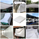 Load image into Gallery viewer, 6 x 10ft White Waterproof Poly Tarp 12mil