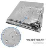 Load image into Gallery viewer, 6 x 10ft Silver Waterproof Poly Tarp 10mil