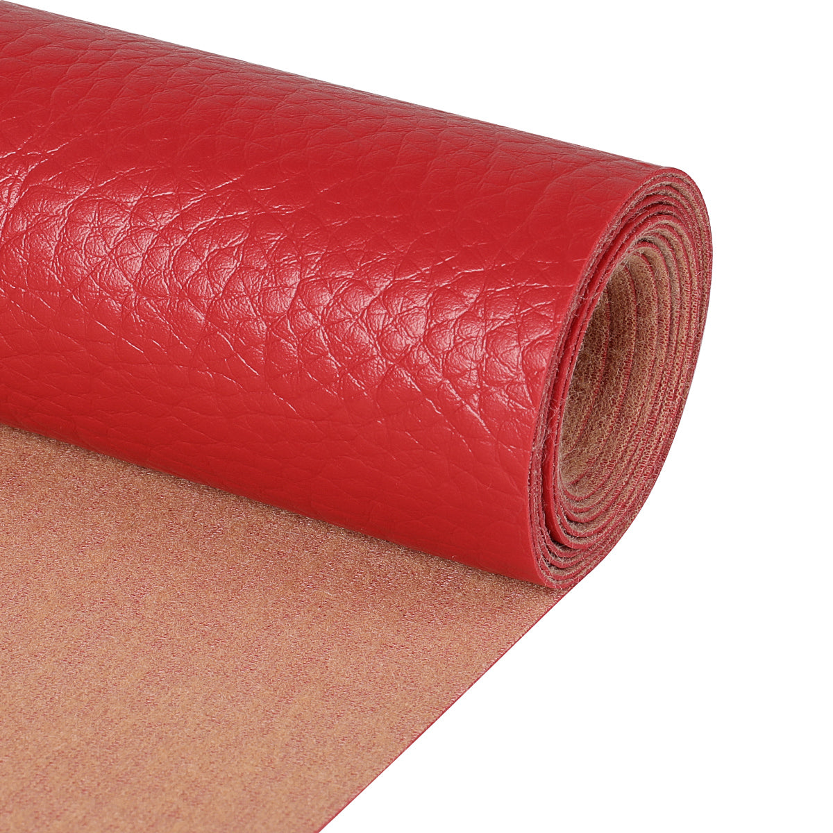 G626 Red Distressed Leather Look Upholstery Grade Recycled Leather (Bonded  Leather) by The Yard