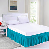 Load image into Gallery viewer, Wrap Around Bed Skirt 15&quot; Elastic Dust Ruffle-6