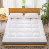 Load image into Gallery viewer, Extra Thick Queen Mattress Topper Pillow Top Mattress Pad Cover-White-3