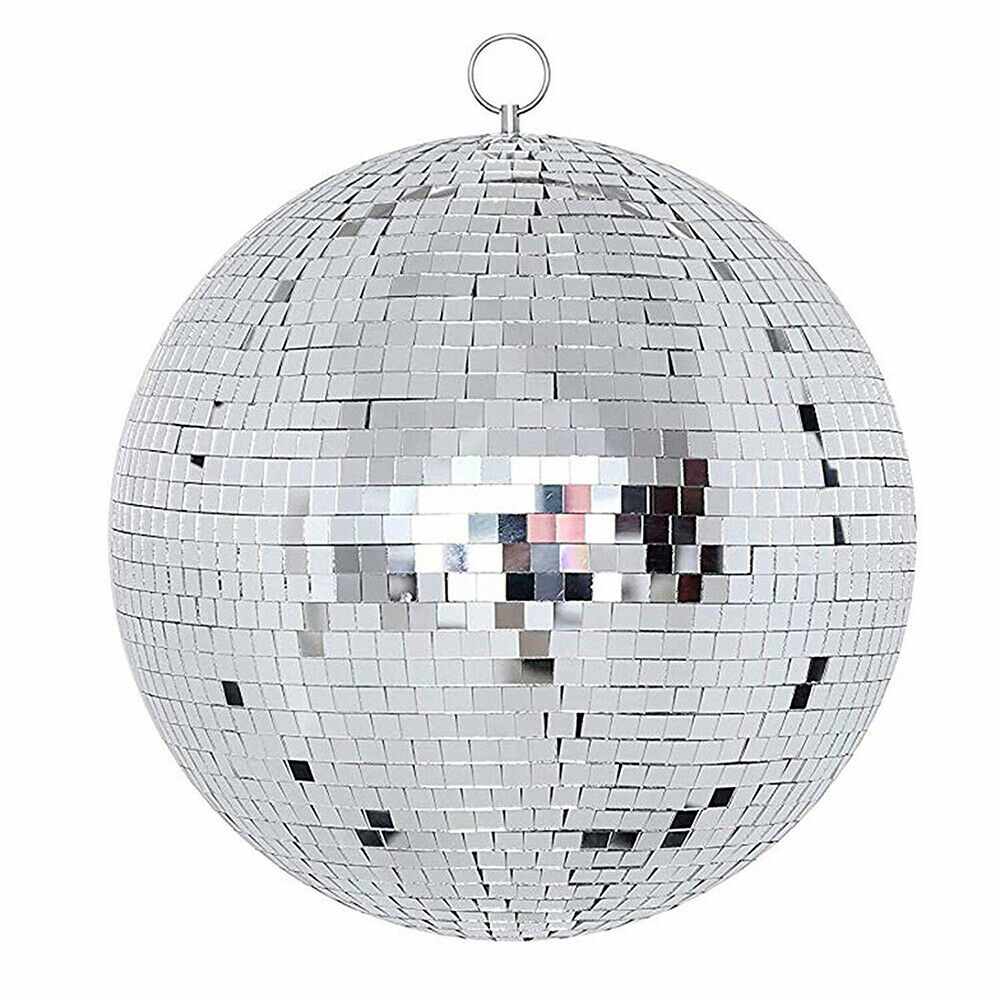 1/2/4 Packs 6 Mirror Glass Disco Ball DJ Dance Home Party Club Stage  Lighting Hanging Ball Party Light Effect Props Silver 