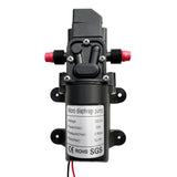 Load image into Gallery viewer, Full Display of 130PSI 12V 70W High Pressure Diaphragm Water Pump