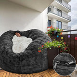 Load image into Gallery viewer, Bean Bag Chair Cover Gray Storage Beanbag Case