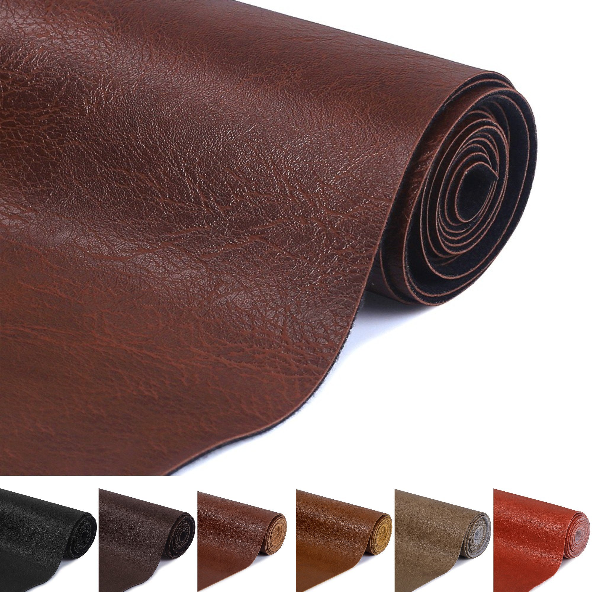 Continuous Vinyl Fabric Faux Leather Auto Upholstery Leather