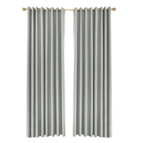 Load image into Gallery viewer, 2Pcs Waterproof Indoor Outdoor Polyester Curtains Blackout Panels-Gray