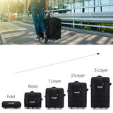 Load image into Gallery viewer, 32/36/40in 3 Layer Expandable Suitcase Bag Foldable Rolling Luggage