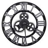Load image into Gallery viewer, 12/16/23in Large Gear Wall Clock Roman Numbers 3D Big Dial