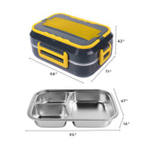Load image into Gallery viewer, Size of 1.5L 40W Portable Electric Lunch Box Food Warmer w/ Bag