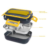 Load image into Gallery viewer, Design of 1.5L 40W Portable Electric Lunch Box Food Warmer w/ Bag