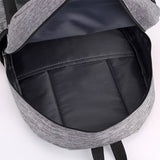 Load image into Gallery viewer, Inside of 3Pcs Waterproof College Backpack Bookbag School Shoulder Bag