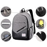 Load image into Gallery viewer, Detail of 3Pcs Waterproof College Backpack Bookbag School Shoulder Bag