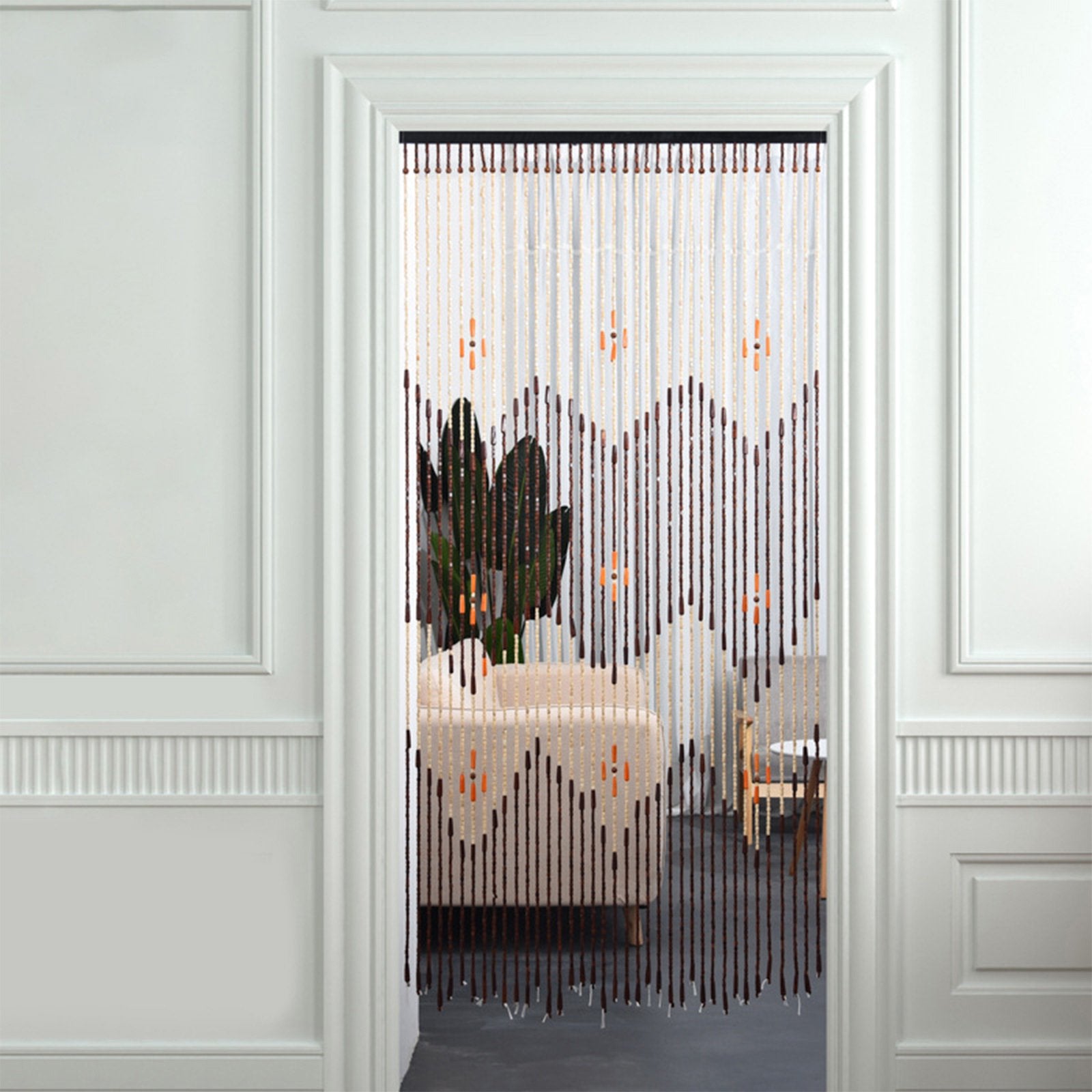Wooden Beaded Curtain String Door Home Decor Geecomfy