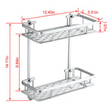 Load image into Gallery viewer, size of Bath Wall Shelf Storage, 2 Tier