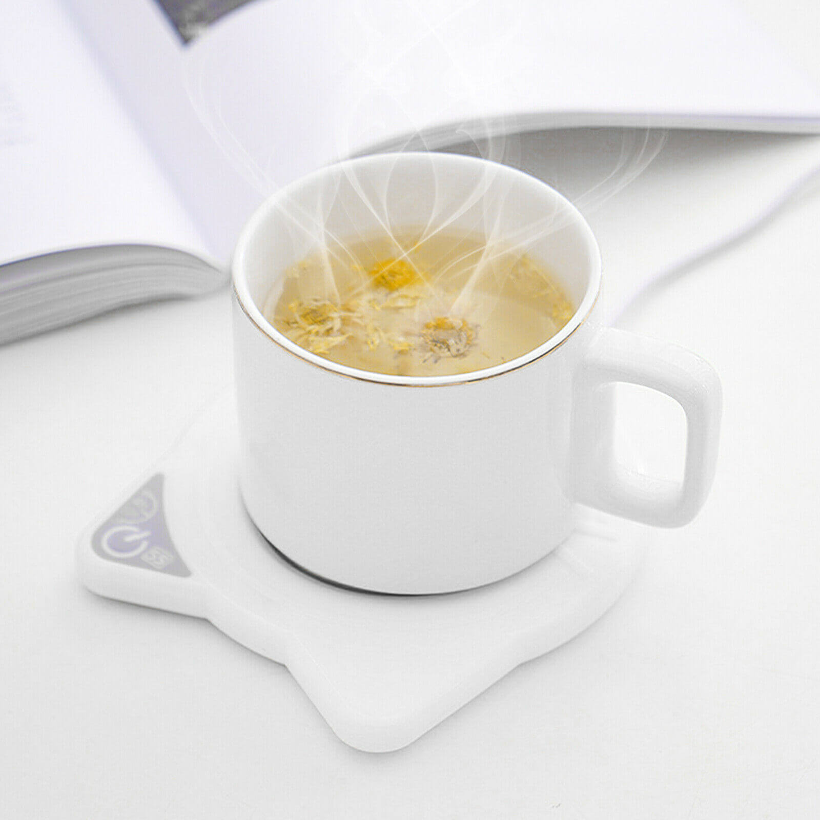 USB Power Suply Tea Coffee Cup Mug Warmer Heating Cup Mat Pad