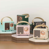 Load image into Gallery viewer, Display of Mini Wireless Retro Bluetooth Stereo Speakers Radio