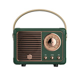 Load image into Gallery viewer, Green Mini Wireless Retro Bluetooth Stereo Speakers Radio w/ Handle