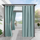 Load image into Gallery viewer, 2Pcs Waterproof Indoor Outdoor Polyester Curtains Blackout Panels-view