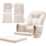 Load image into Gallery viewer, 5 in 1 Removable Glider Cushions Set for Rocker Chair &amp; Ottoman Washable Cover