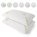 Load image into Gallery viewer, 2Pcs Premium Bed Pillows Memory Foam Filling