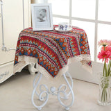 Load image into Gallery viewer, Tablecloth  Linen Lace Bohemian Style Table Cloth for Dinner