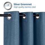 Load image into Gallery viewer, 2Pcs Waterproof Indoor Outdoor Polyester Curtains Blackout Panels-silver grommet