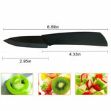 Load image into Gallery viewer, Size of Small Kitchen Sharp Ceramic Knife Set 3&quot; 4&quot; 5&quot; 6&quot; Knives + Peeler