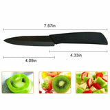 Load image into Gallery viewer, Size of Black  Kitchen Sharp Ceramic Knife Set 3&quot; 4&quot; 5&quot; 6&quot; Knives + Peeler