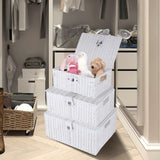 Load image into Gallery viewer, Durable 3Pcs Woven Fabric Storage Box Closet Shelves Basket Bin